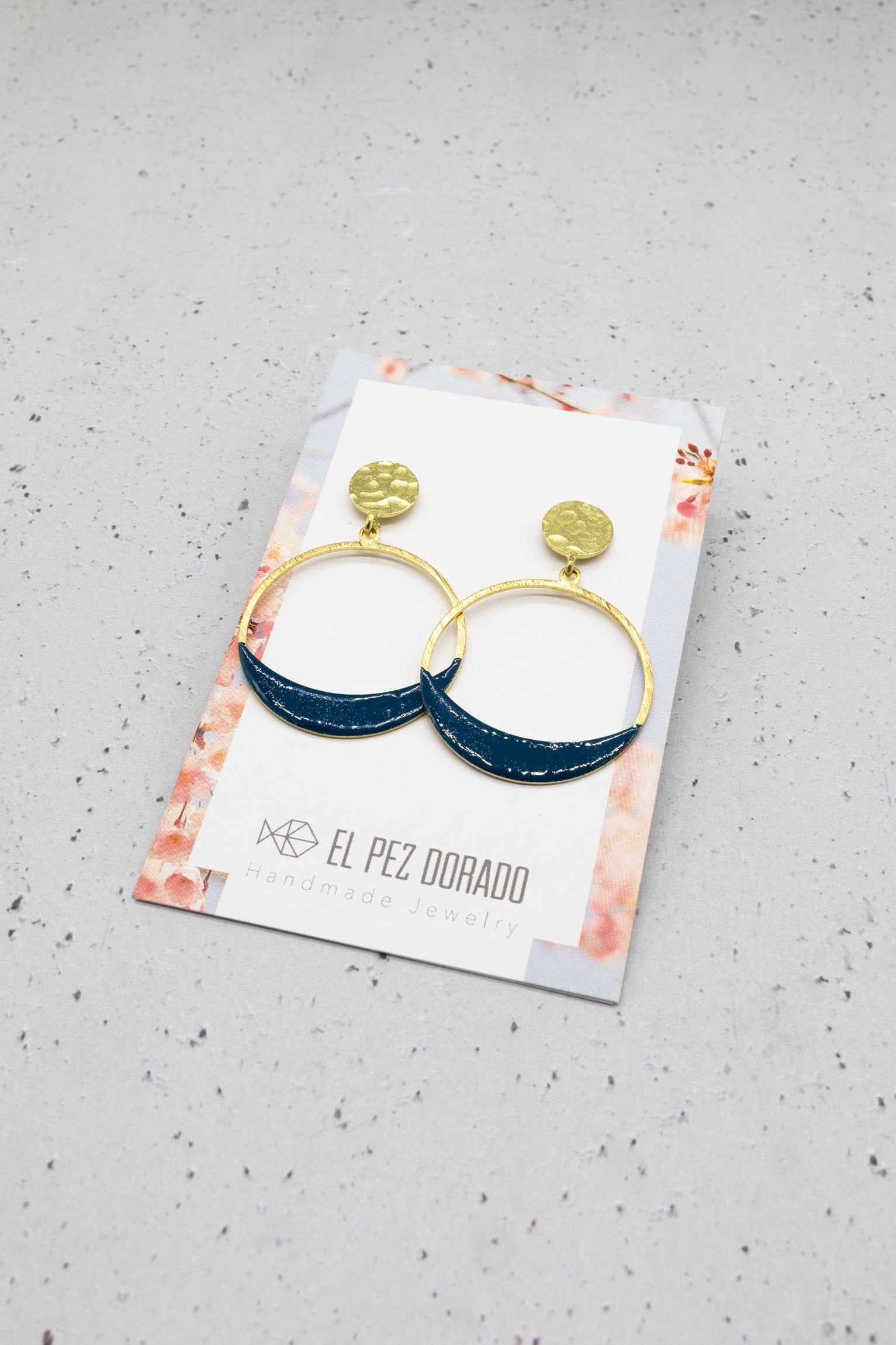 MOON EARRINGS. Color earrings.