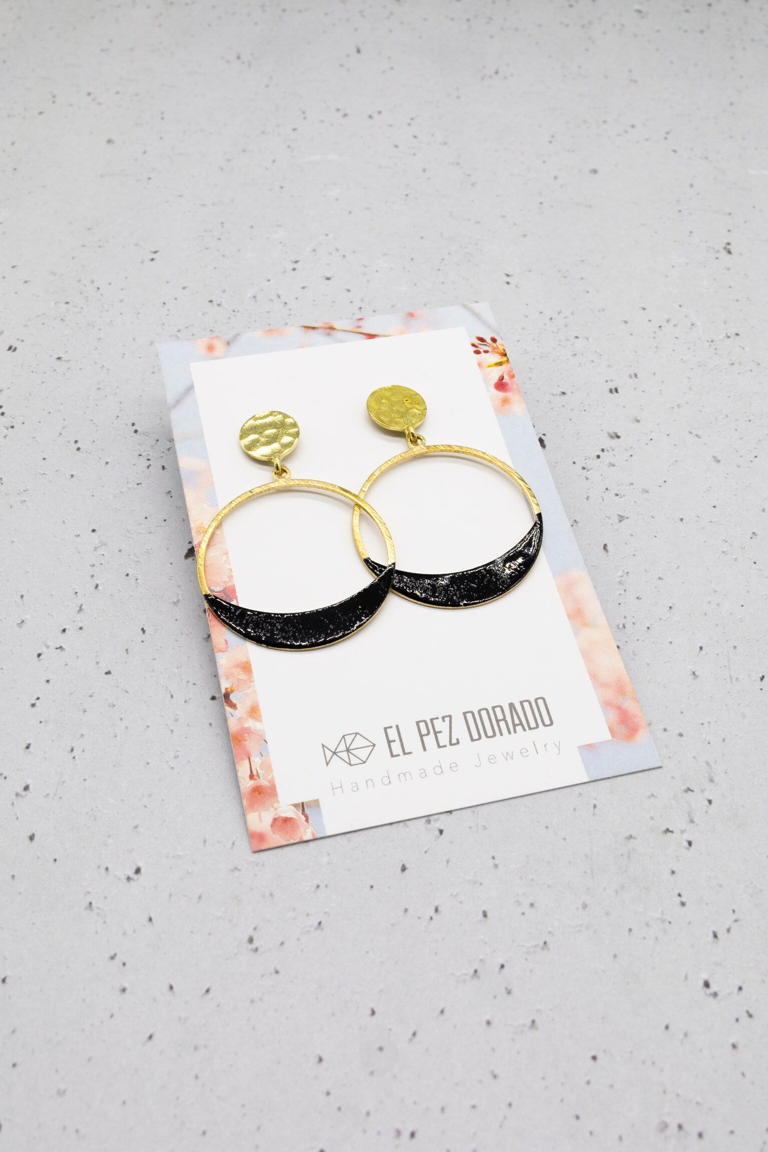 MOON EARRINGS. Color earrings.