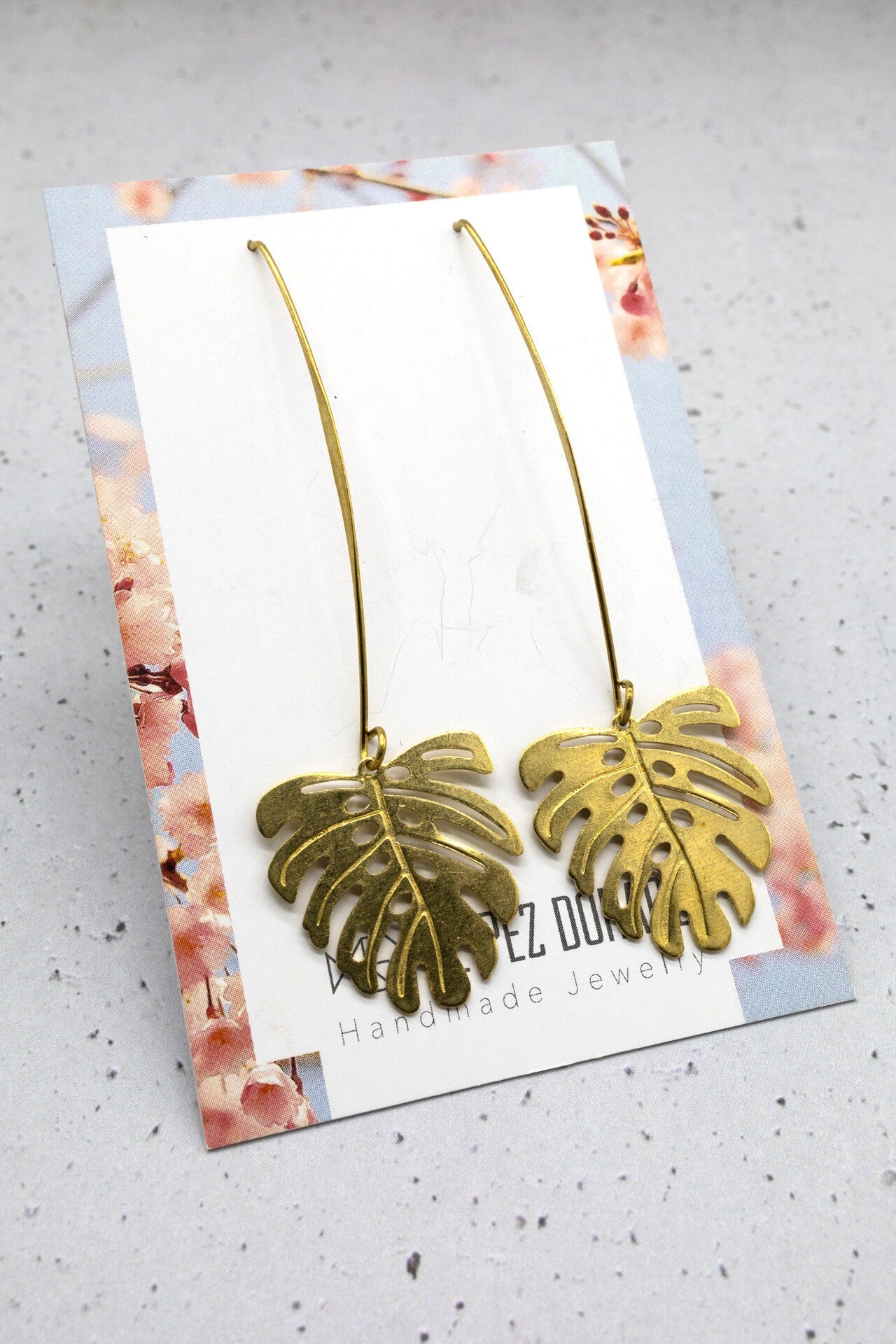 MOSTERA EARRINGS. Elegant earrings. Pendientes nueva coleccion. New collection earrings. Original earrings. Earrings for a gift.