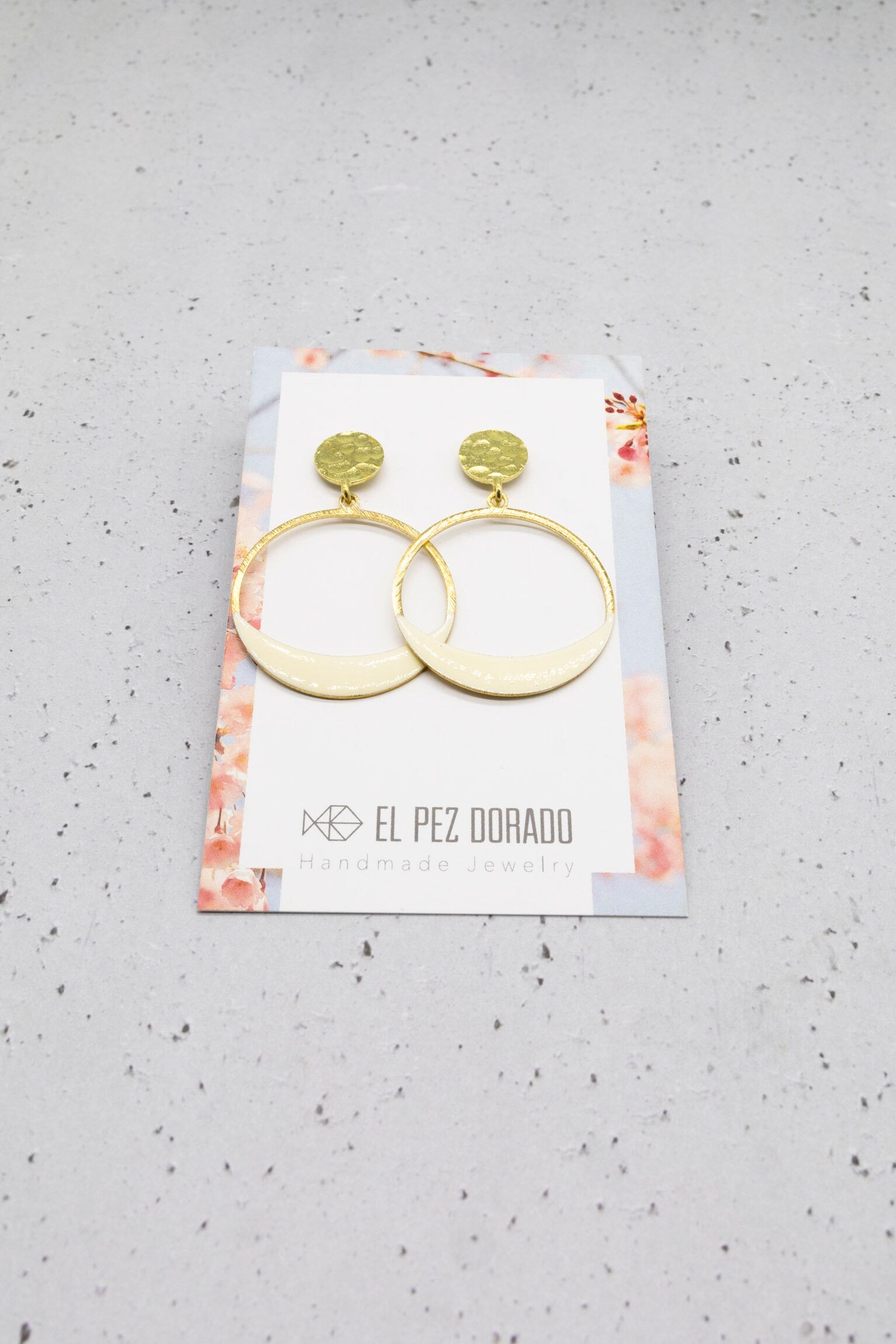 MOON EARRINGS. Color earrings.