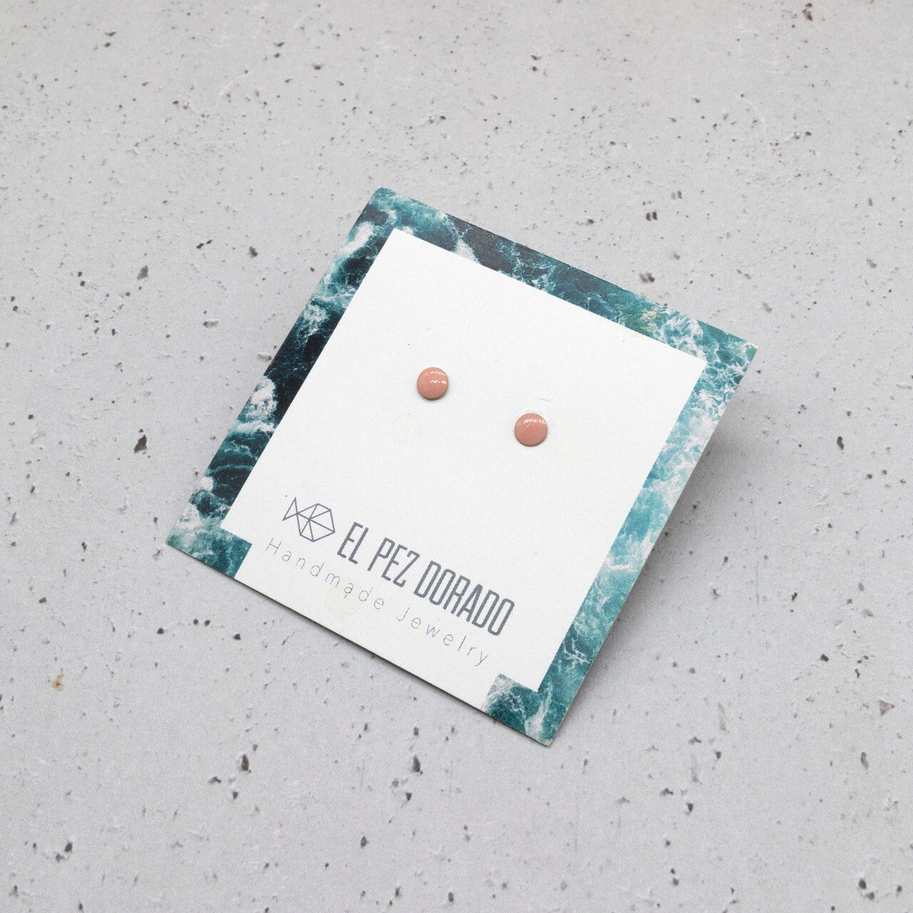 SPOT EARRINGS. Tiny stud. Minimalist circular earrings. Different Colors.