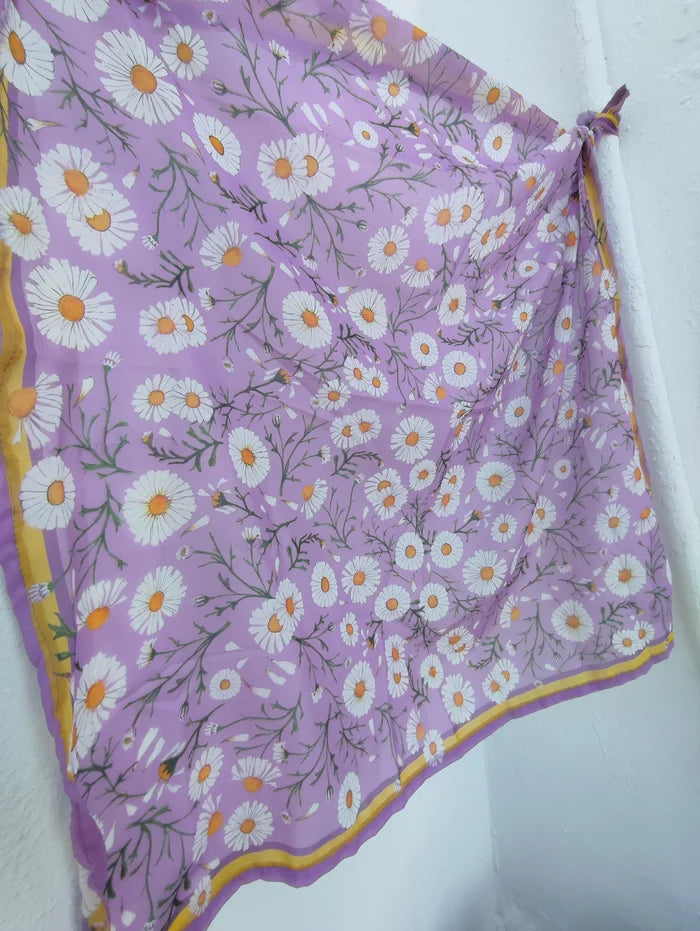 Pañuelo Margaritas Lila