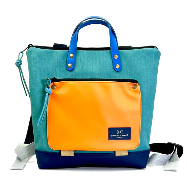 Mochila Book Holder Mini Cuadrada Naranja