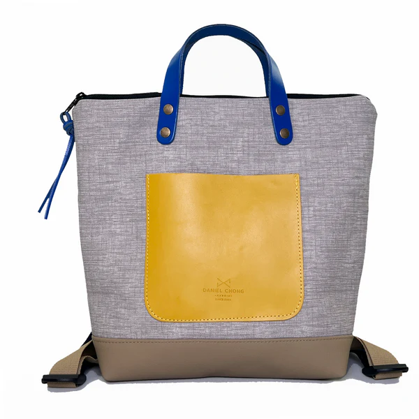 Mochila Slim Mini cuadrada Gris
