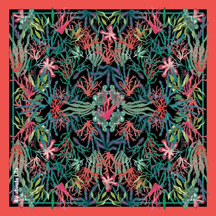 Red Algarium handkerchief