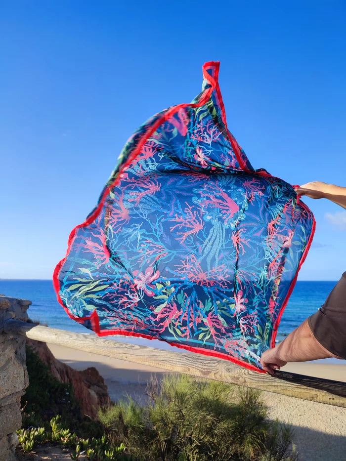 Red Algarium handkerchief