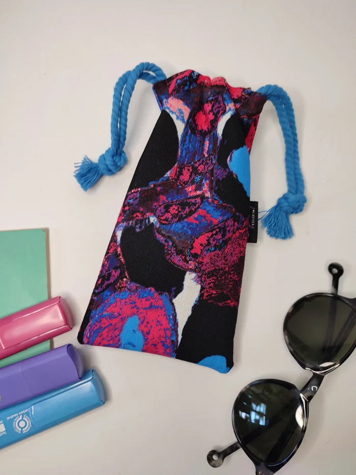 Funda para gafas Pavo azul