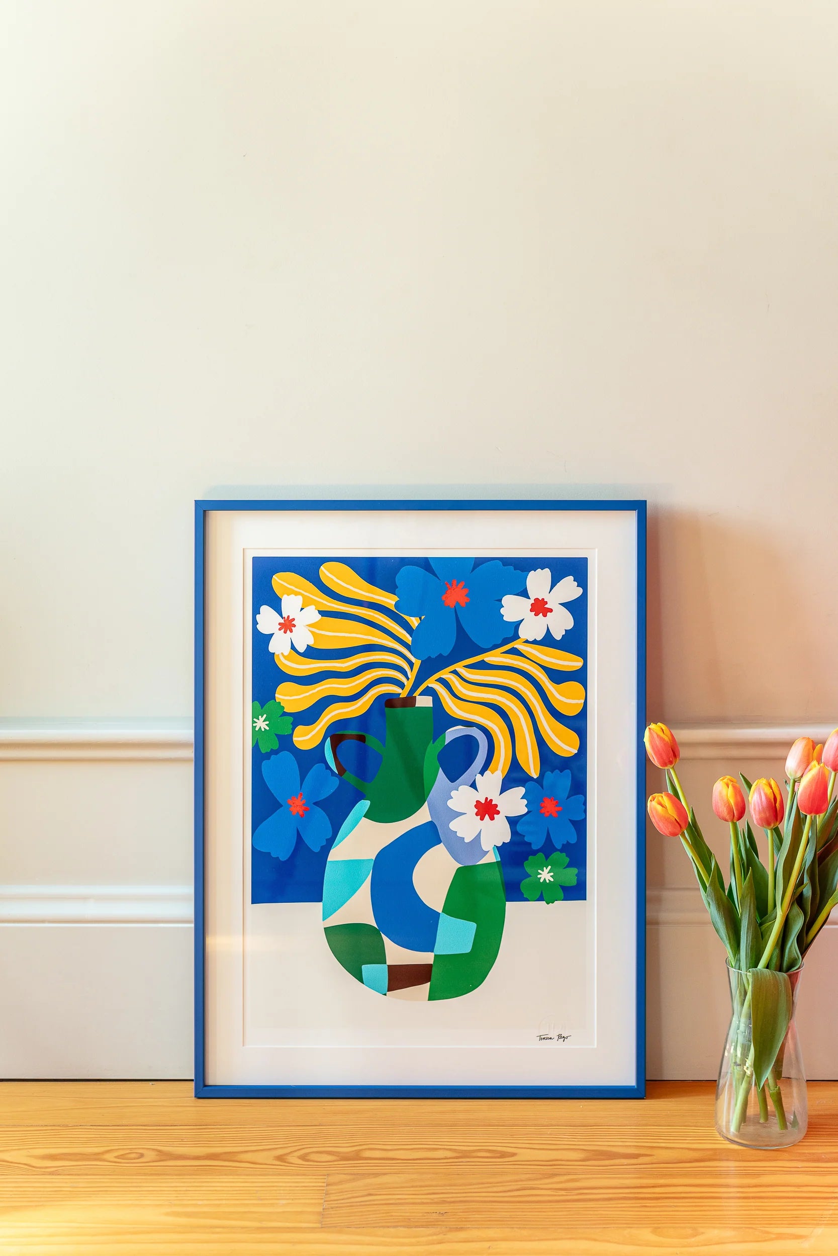 Tulips &amp; Coffee Print