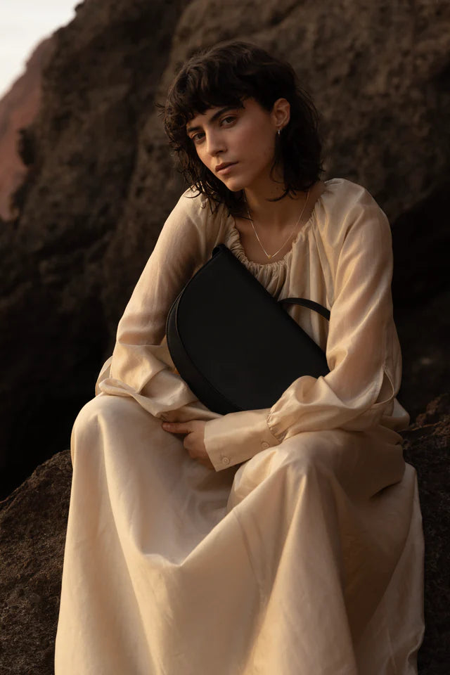 Soma Half Moon Black Bag