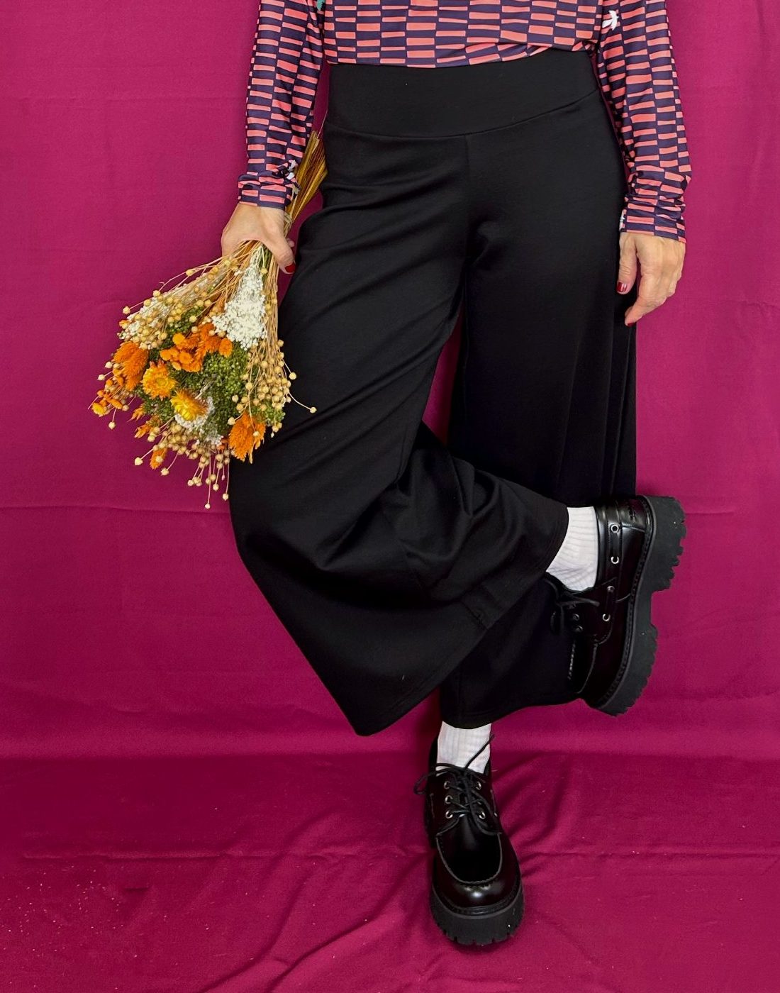 Pantalón Trama Negro Roma