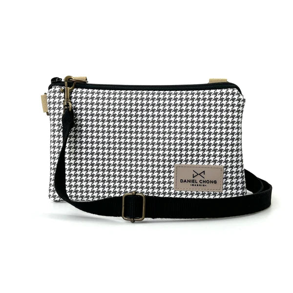 Riñonera/Bandolera pata de gallo gris