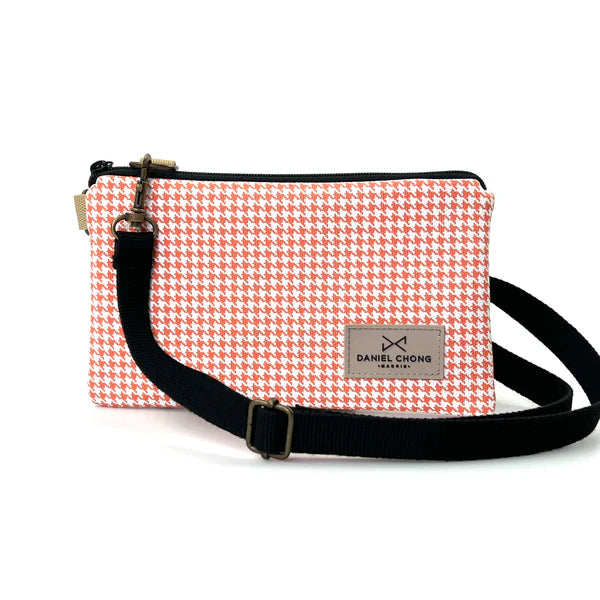 Riñonera/Bandolera pata de gallo naranja