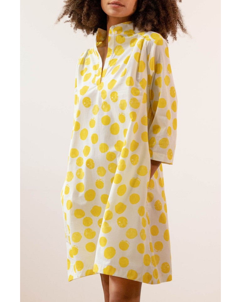 Vestido Topos amarillos