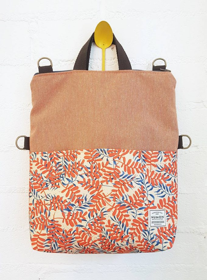 Bolso & mochila convertible Hojas