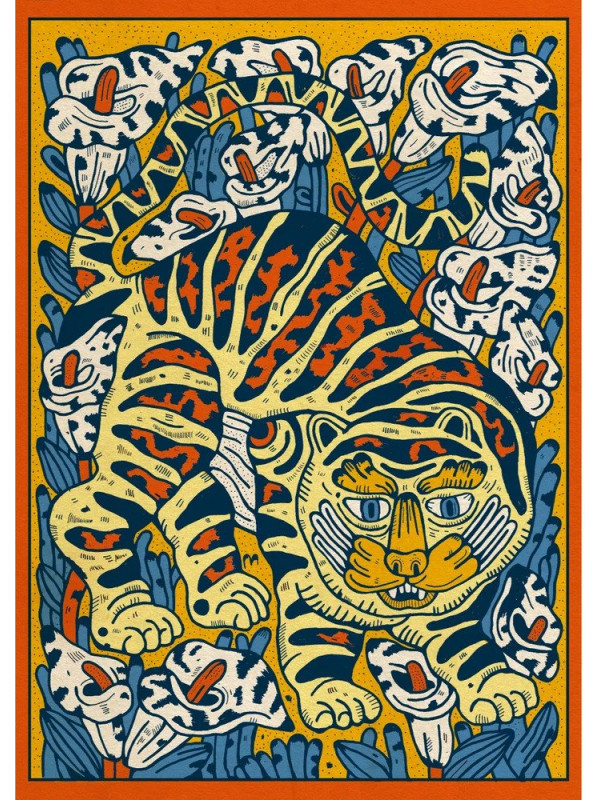 Lámina Campo de azucenas