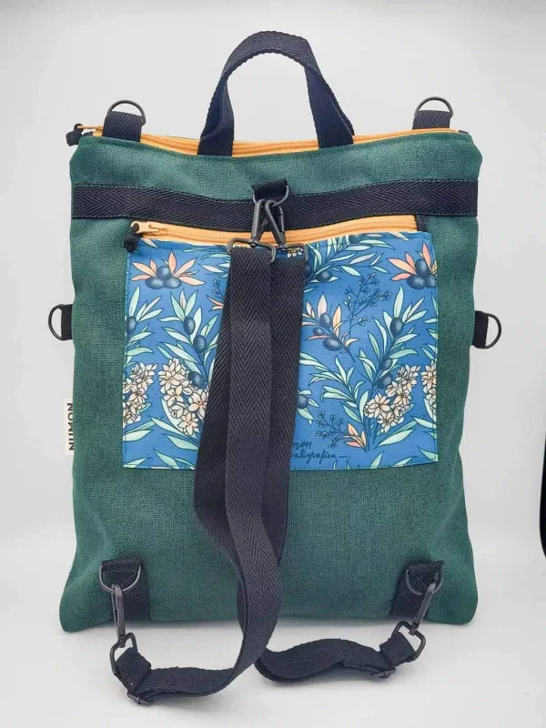 Bolso & mochila convertible Olivo - Imagen 4
