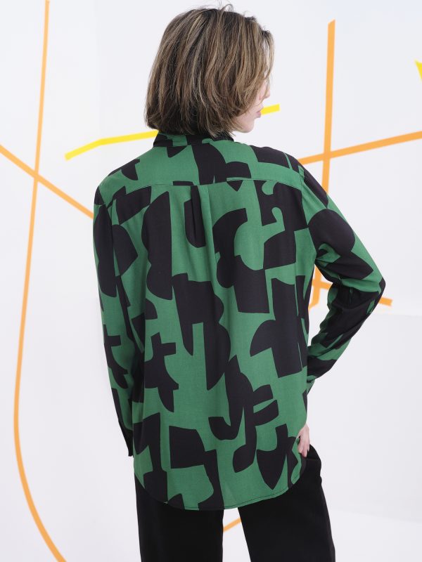 Camisa Ford verde abstracto - Imagen 2