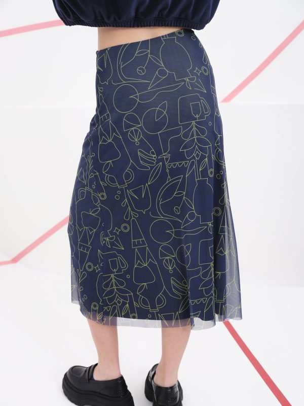 Falda Tarantino azul - Imagen 2