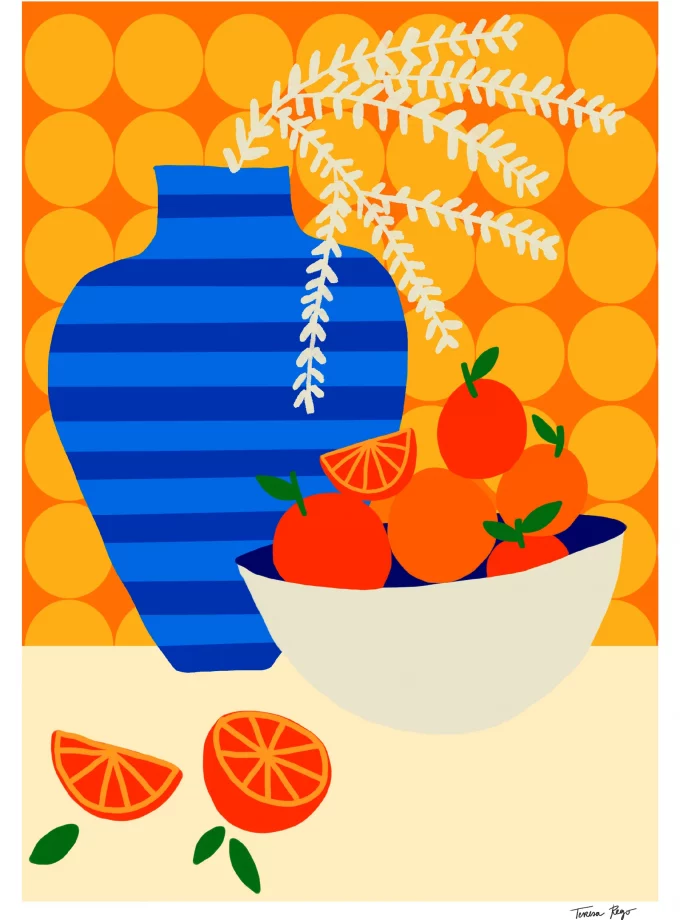 Lámina Orange on Retro Kitchen