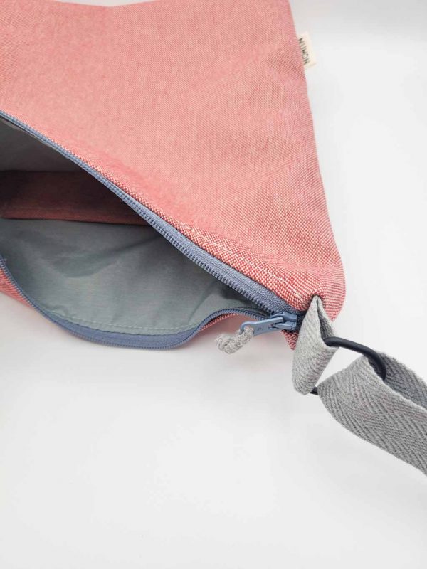 Bolso Bonjour Rojo-Rosado - Imagen 5