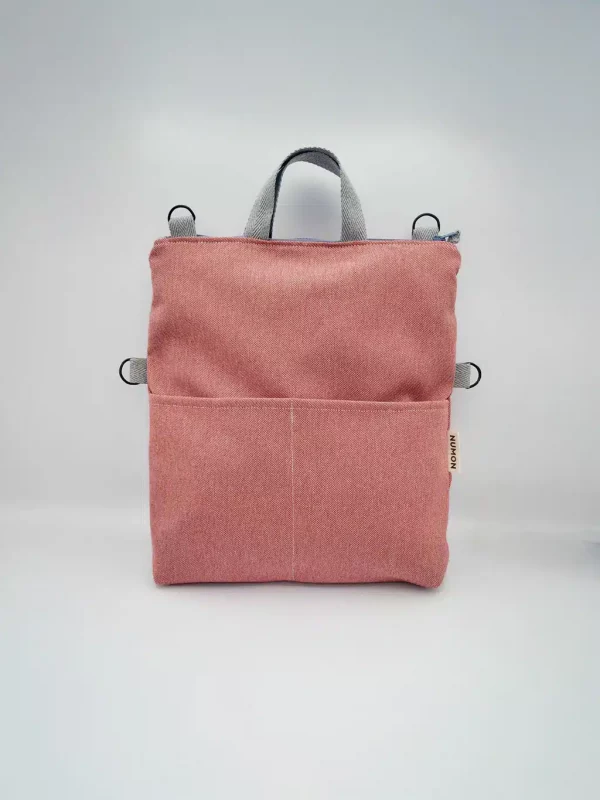 Bolso & mochila convertible Rojo-rosado