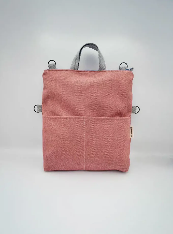 Bolso & mochila convertible Rojo-rosado