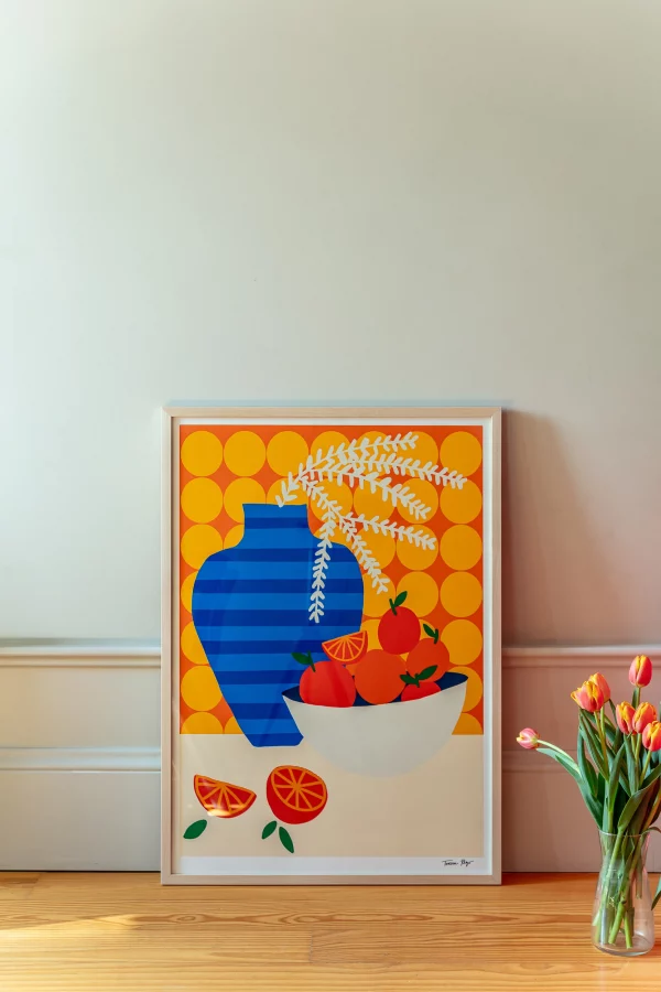 Lámina Orange on Retro Kitchen - Imagen 2