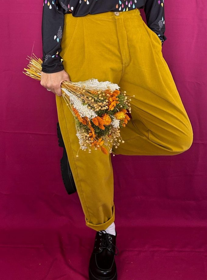 Pantalón Aretha Mostaza