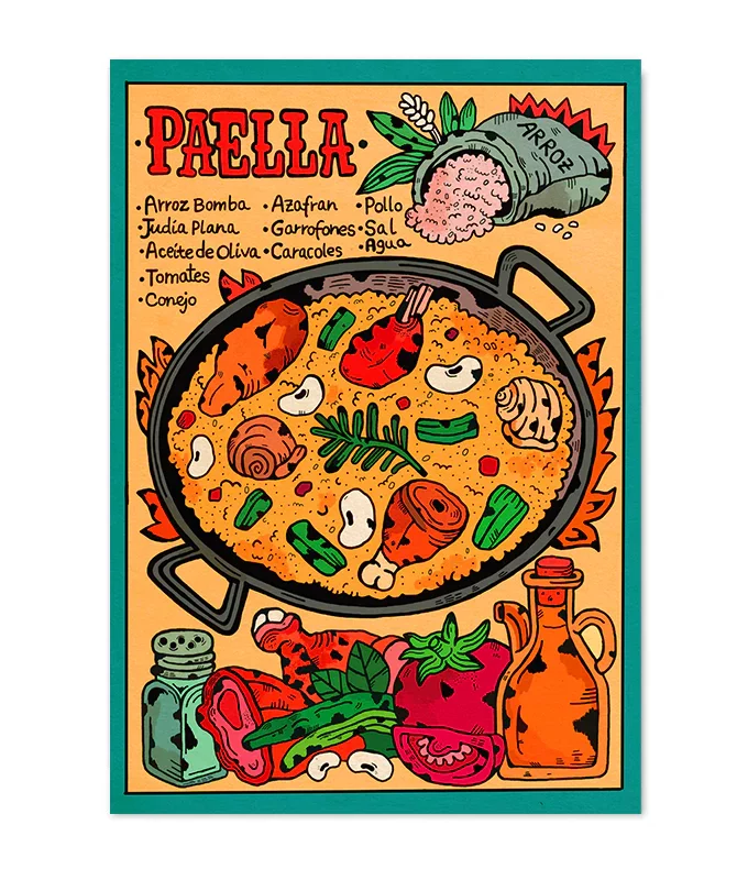 Lámina Paella